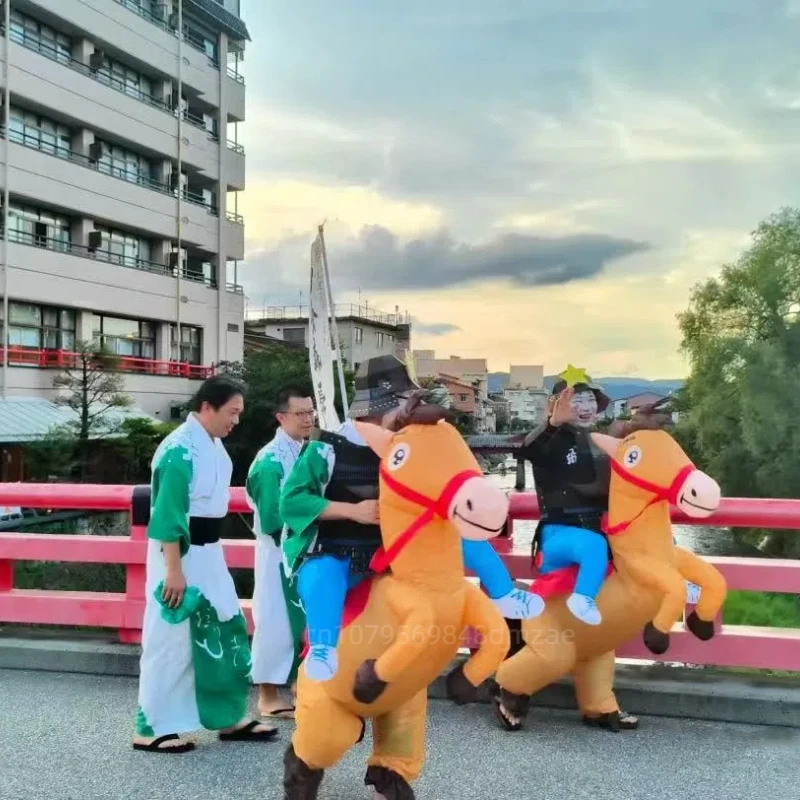 Cosplay Funny Running Horses, Adult Puppet Costumes, Holiday Stage Costumes Cosplay Inflatable Horse Costumes