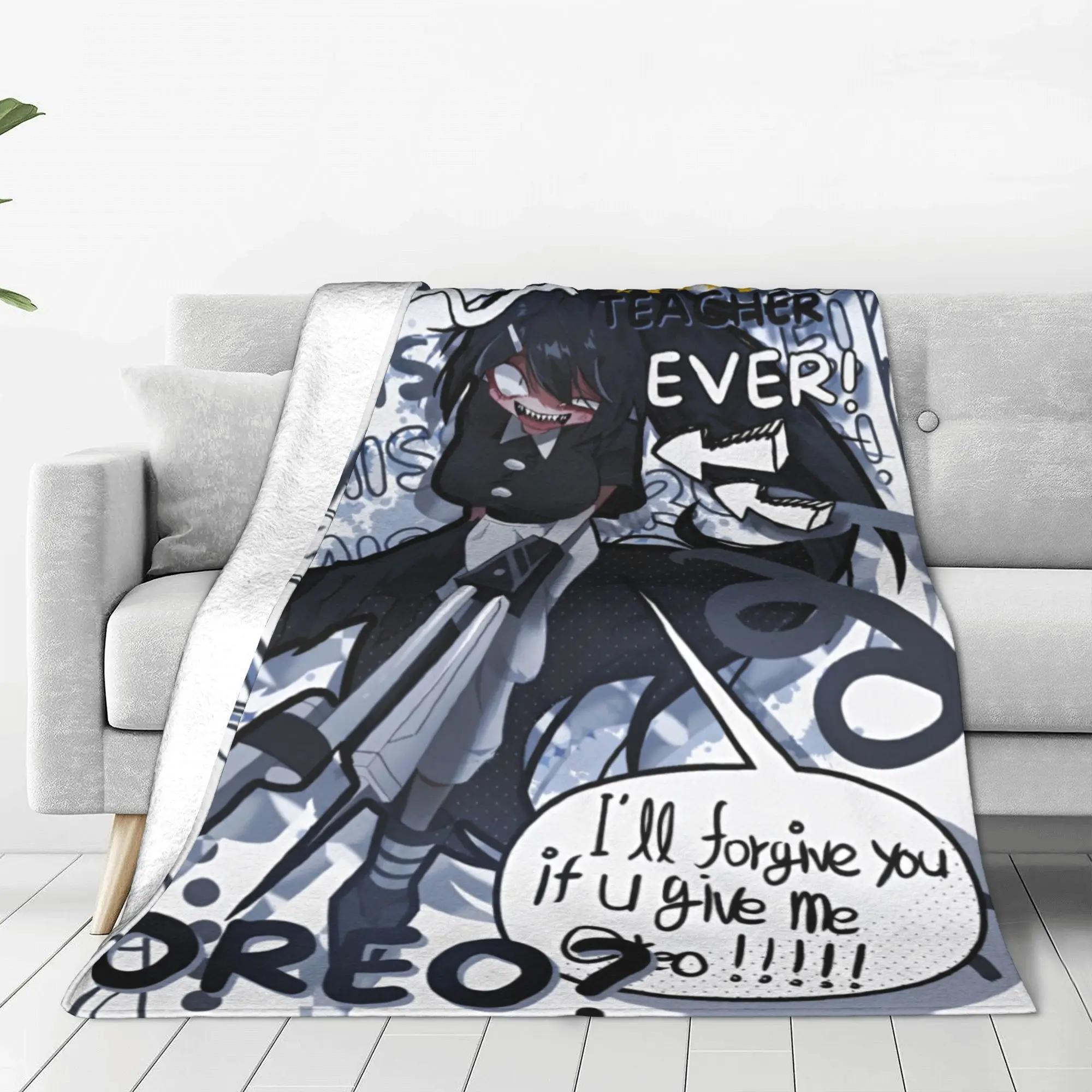 Fundamental Paper Education Miss Circle Fleece Blanket Cartoon Game Awesome Throw Blankets Bedspreads 125*100cm Quilt Super Warm