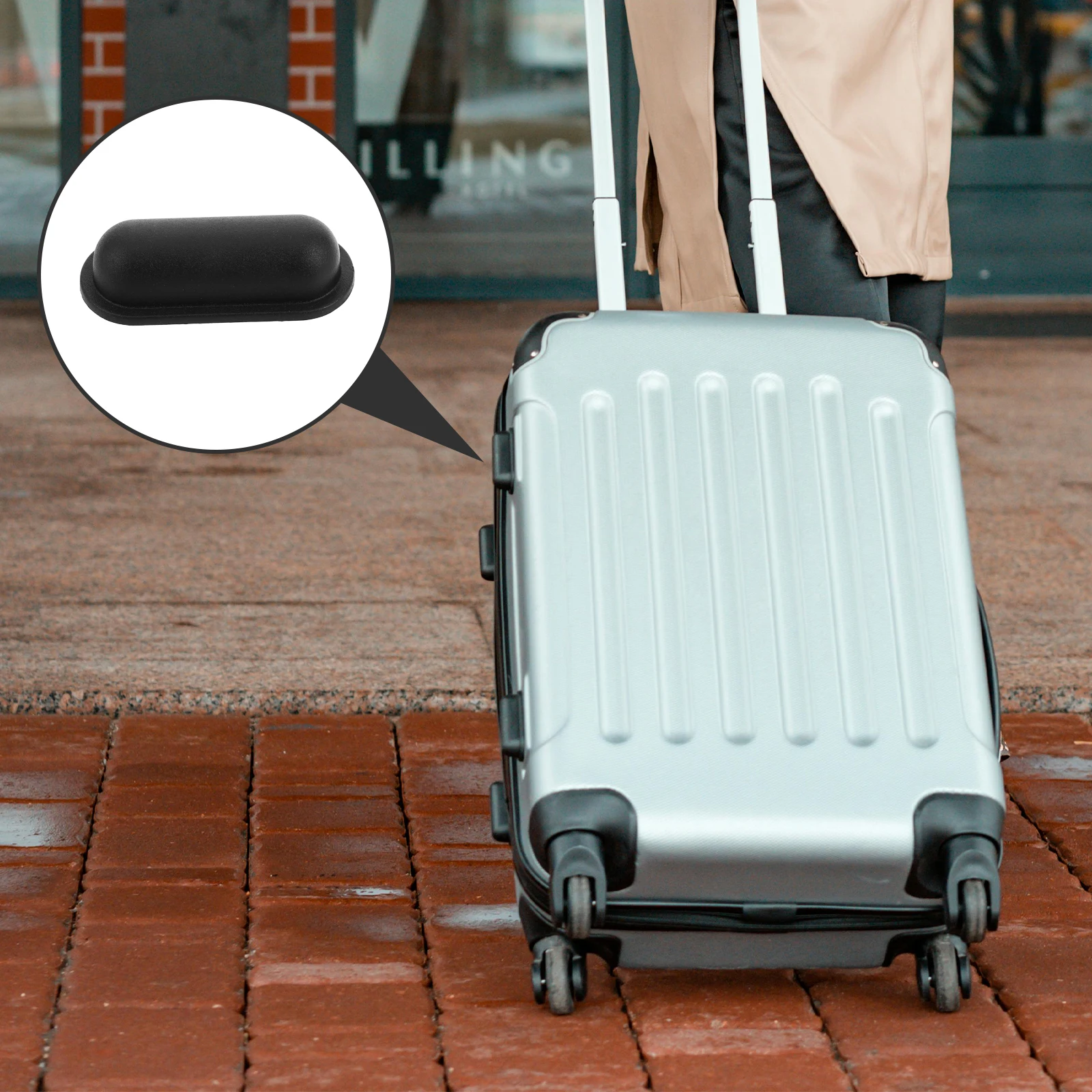 

20pcs Luggage Feet Replacement Parts Plastic Foot Studs for Trolley Case Furniture Framework Compatibility