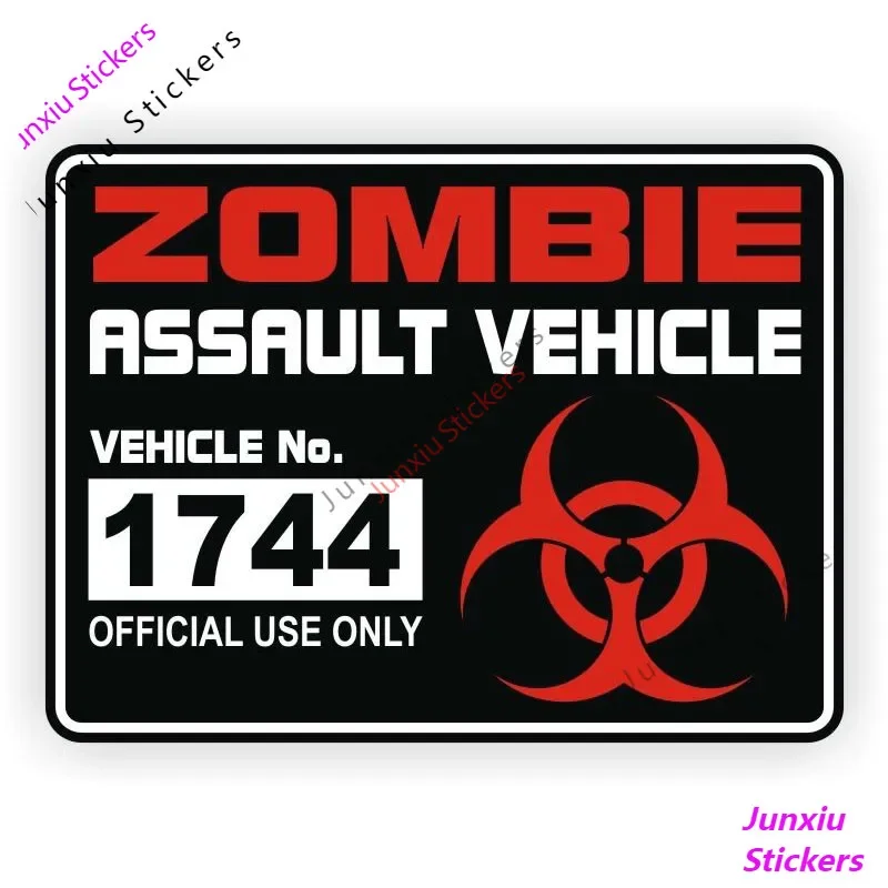 

Мода ZOMBIE штурмовой автомобиль, лицензия, предупреждающий знак, автомобильная наклейка, зомби в области, мировая война, ходьба, мертвые, ПВХ, предупреждающие наклейки KK13cm