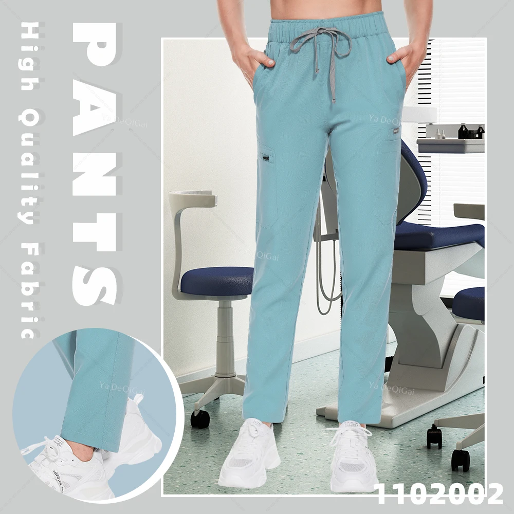 New Jogging Trousers Women Mens Medical Scrubs Doctor Nurse Uniforms Bottoms Hospital Work Nursing Straight Pants