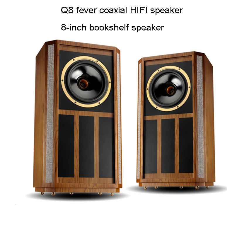 

2pcs Q8 Fever HIFI Apeaker Coaxial Speaker Bookshelf Box 8-inch High Fidelity Audio System 10-150W