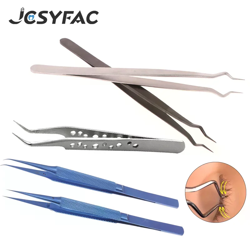 1PCS 3D Wimpern DIY Wimpern Verlängerung Öffnung Zange Präzision Isolierte Wimpern Verlängerung Pinzette Mund Trennung Pinzette Werkzeug