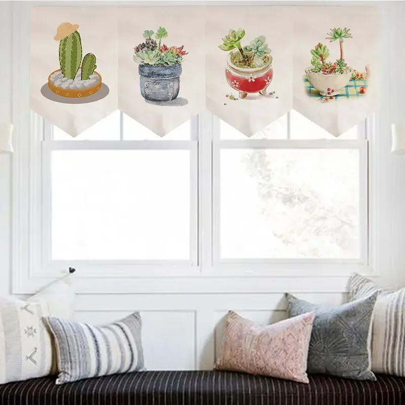 Nordic Minimalistischen Küche Hängende Flagge Restaurant Tür Vorhang Kurzen Vorhang Dekoration Wimpel Pflanzen Vorhang