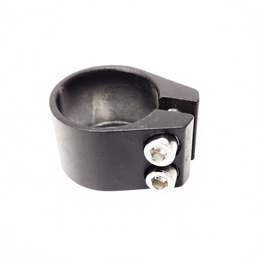 Durable Alloy Seat Tube Clamp 31.8mm Double Bolt Lock For Electric Bike Saddle Post Stable Bicycle Cycling Part