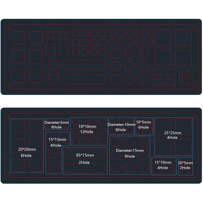 Screwdriver Storage Rack Holder Screwdriver Organizers for Hex Cross Screw Driver Portable Plastic Tool Storage Box RC Tools Kit