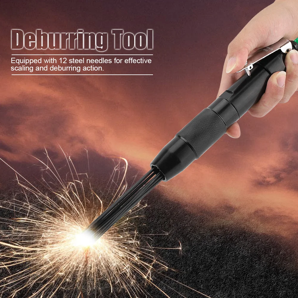 12 Needle Scaler Air Pneumatic Rust Corrosion Slag Removing Deburring Tool