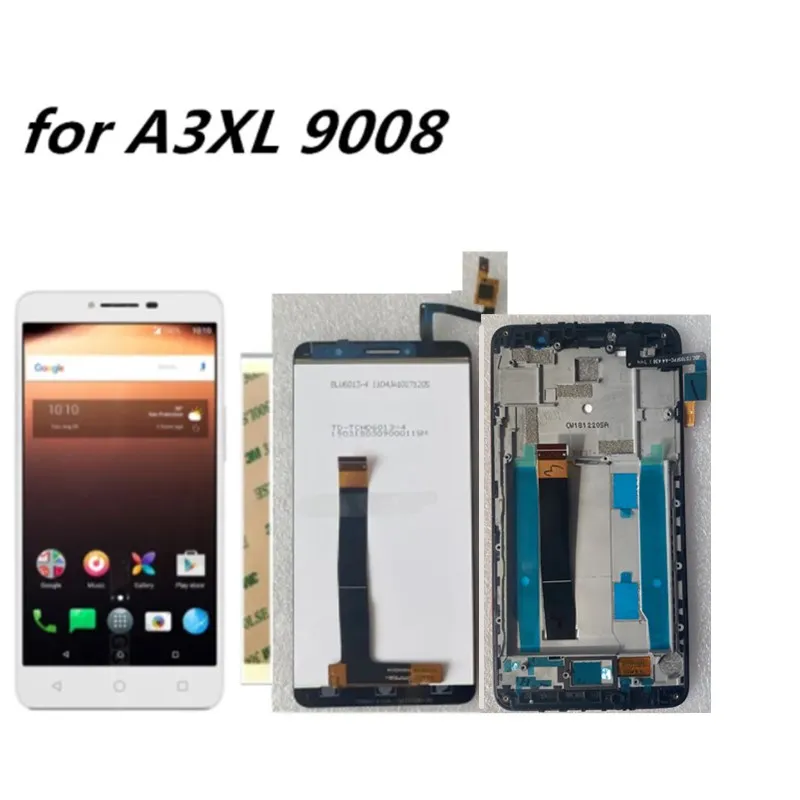 For Alcatel A3 XL 9008U 9008J 9008N lcd Display Touch Screen Digitizer Assembly Replacement For 9008X 9008D 9008A Cell Phone