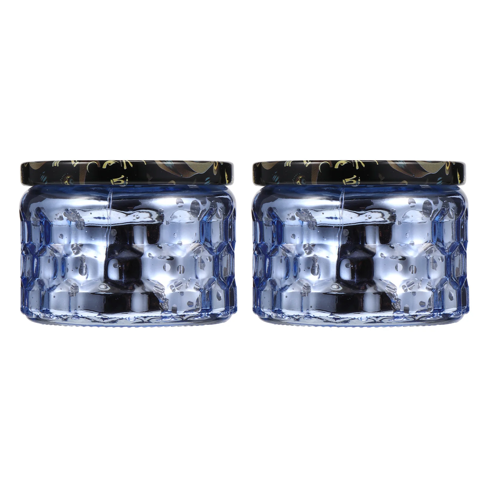 

1Set Aromatherapy Cup Embossment DIY Handmade Container Lid for Home Office Bedroom Decorative Glass Candleholder