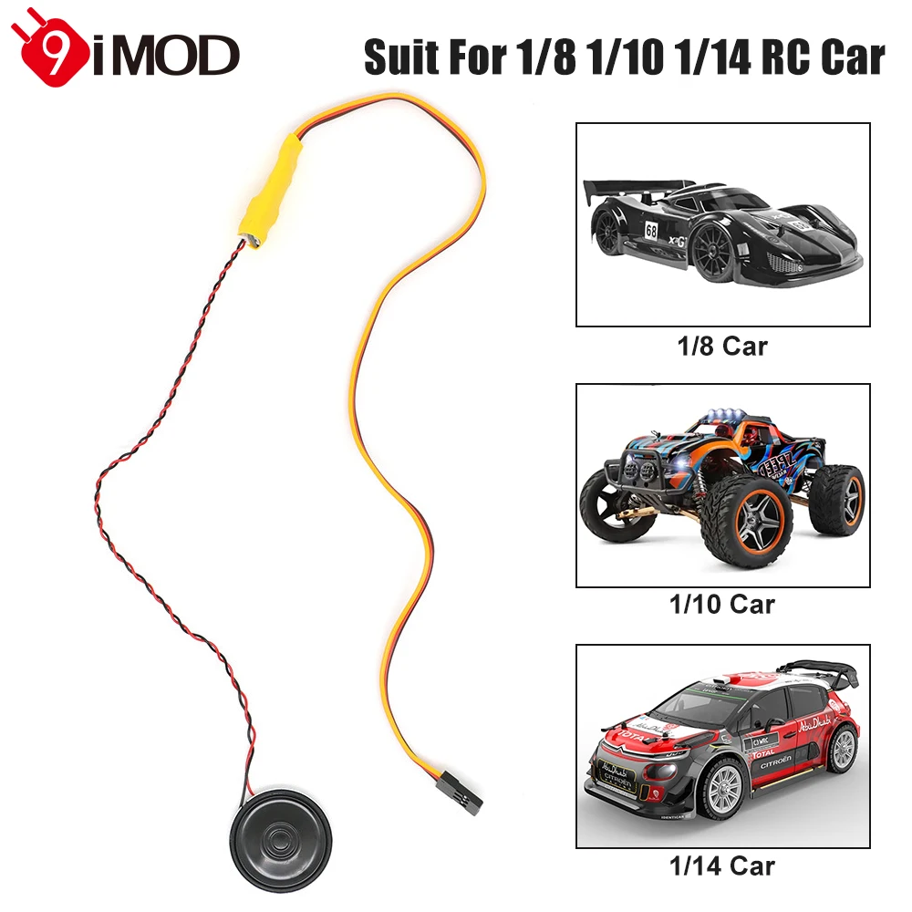 9IMOD RC Car Horn Sound Simulator Speakers Sound Group for 1/10 1/8 RC Car Axial SCX10 Traxxas TRX4 D90 YIKONG Upgrade Parts