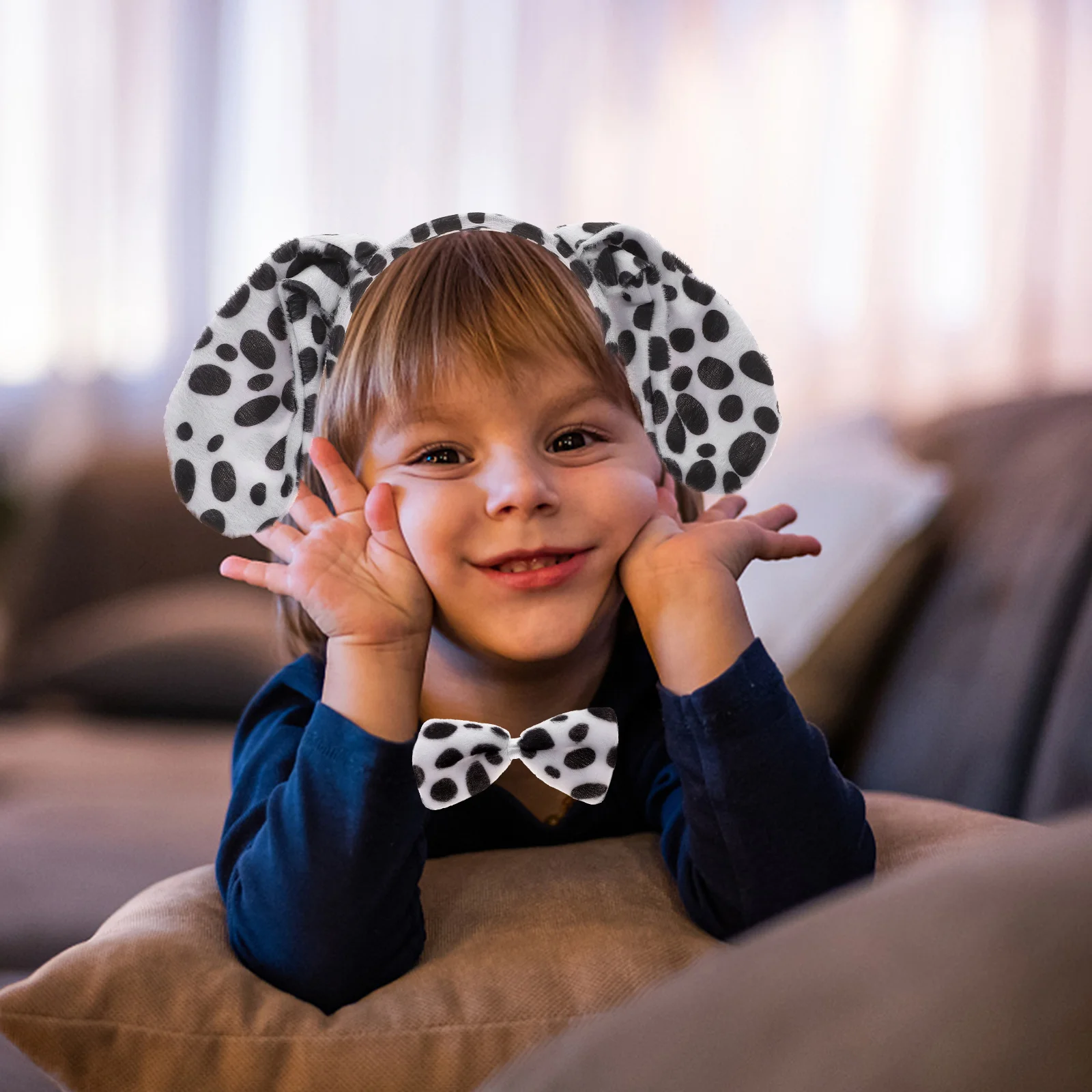 2 juegos de diadema de animales, colas de perro de Halloween para niños, accesorios para el cabello para niños pequeños, diseño de disfraz, tocado, accesorio de Cosplay para recién nacidos