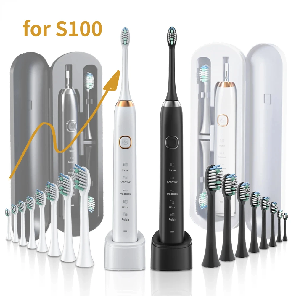 6 Stück/Set Ersatz-Zahnbürstenköpfe für Sarmocare S100 S700 S710 Ultraschall-Schallzahnbürsten, Weiche Bürstenköpfe – Detail 5