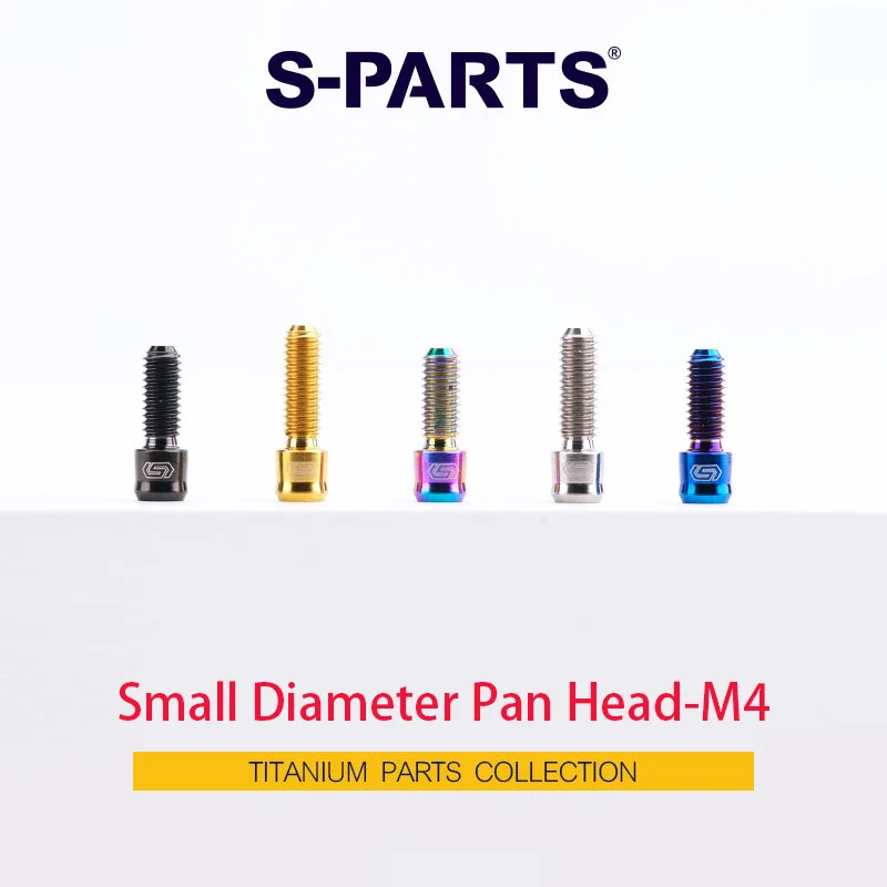 1pc Titanium Screw M4 x8 10 12mm D5.5 Cylindrical Head Hexagonal Socket Brake Screw Grip Fixing & Brake Lever Stroke Adjustment