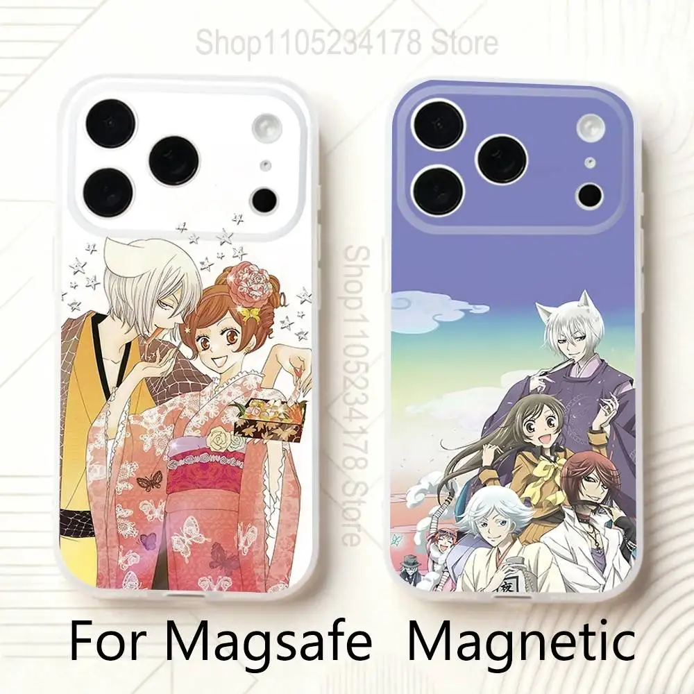 

T-Tomoe K-Kamisama Anime For iPhone 11,12,13,14,15,17,16,Pro,Plus,E,Max,Air,Mini Clear Magnetic Frosted Cover