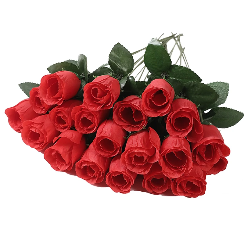 

5/10/20Pcs 30cm Red Silk Roses Bouquet Fake Flower for Home Room Wedding Party Decoration Valentine's Day Mother's Day Gifts