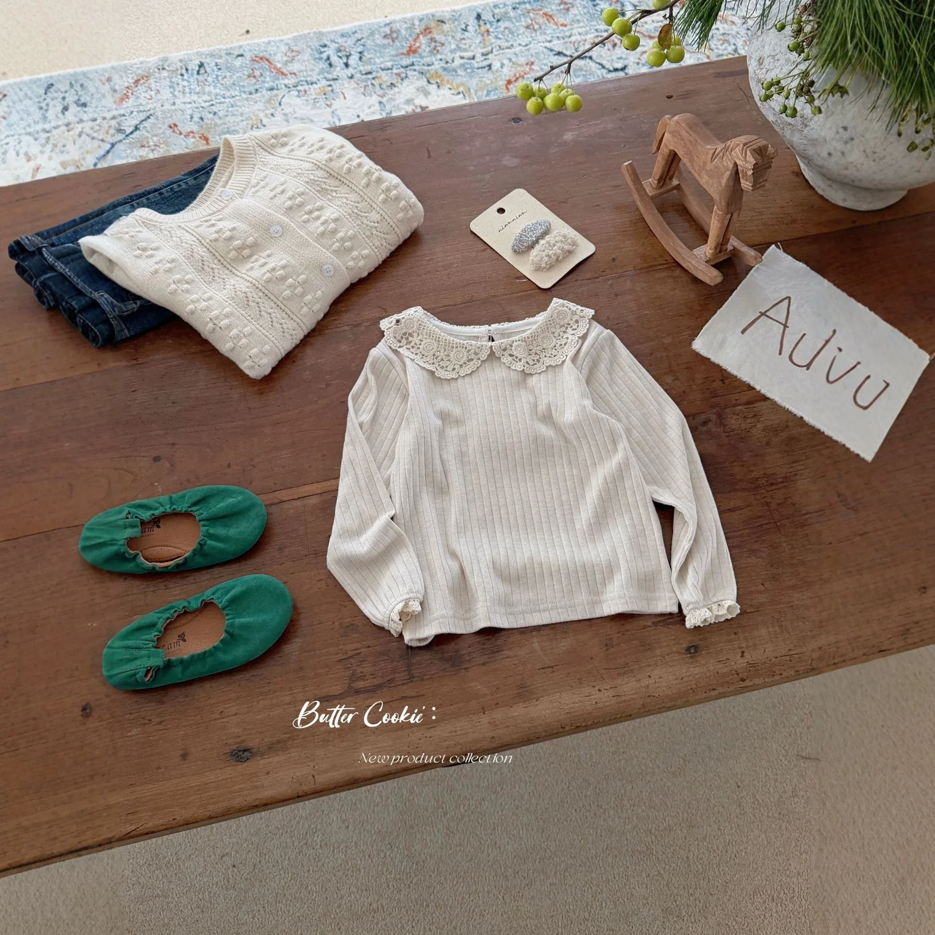 Girls T-Shirt 2026 Spring and Autumn New Children's Clothing Korean Style Girl Baby Foreign Lovely Lace Round Collar Undershirt
