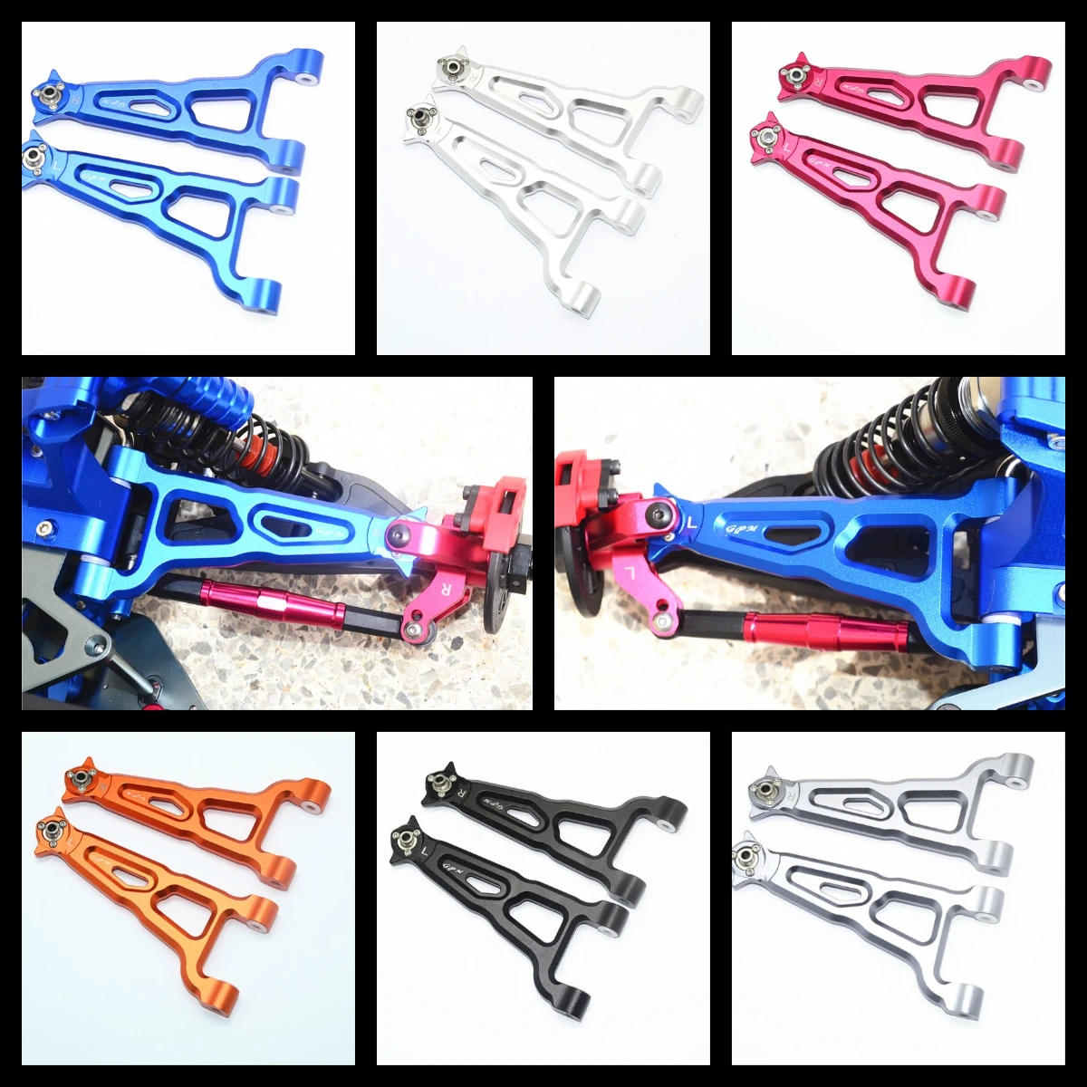 

GPM Aluminum Front Upper Suspension Arm For LOSI 1/6 Super Baja Rey