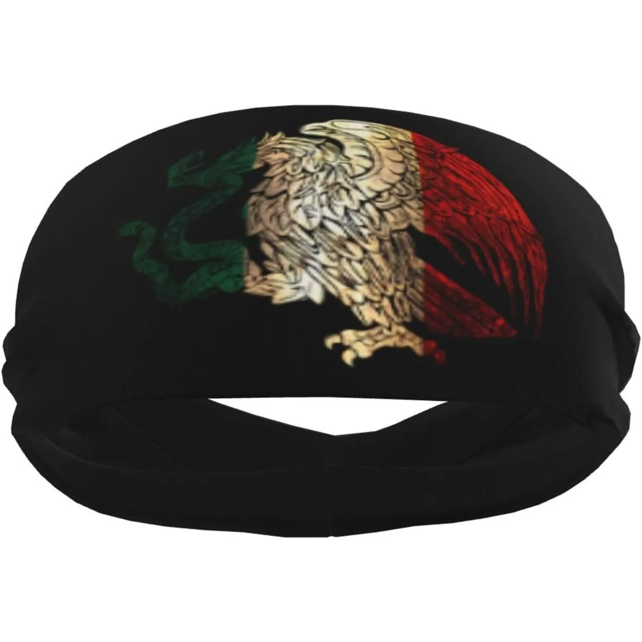 

Mexican Mexico Flag 2 Headbands Sweatband for Women Men Wicking Workout Sweat Unisex Band Sports Headband