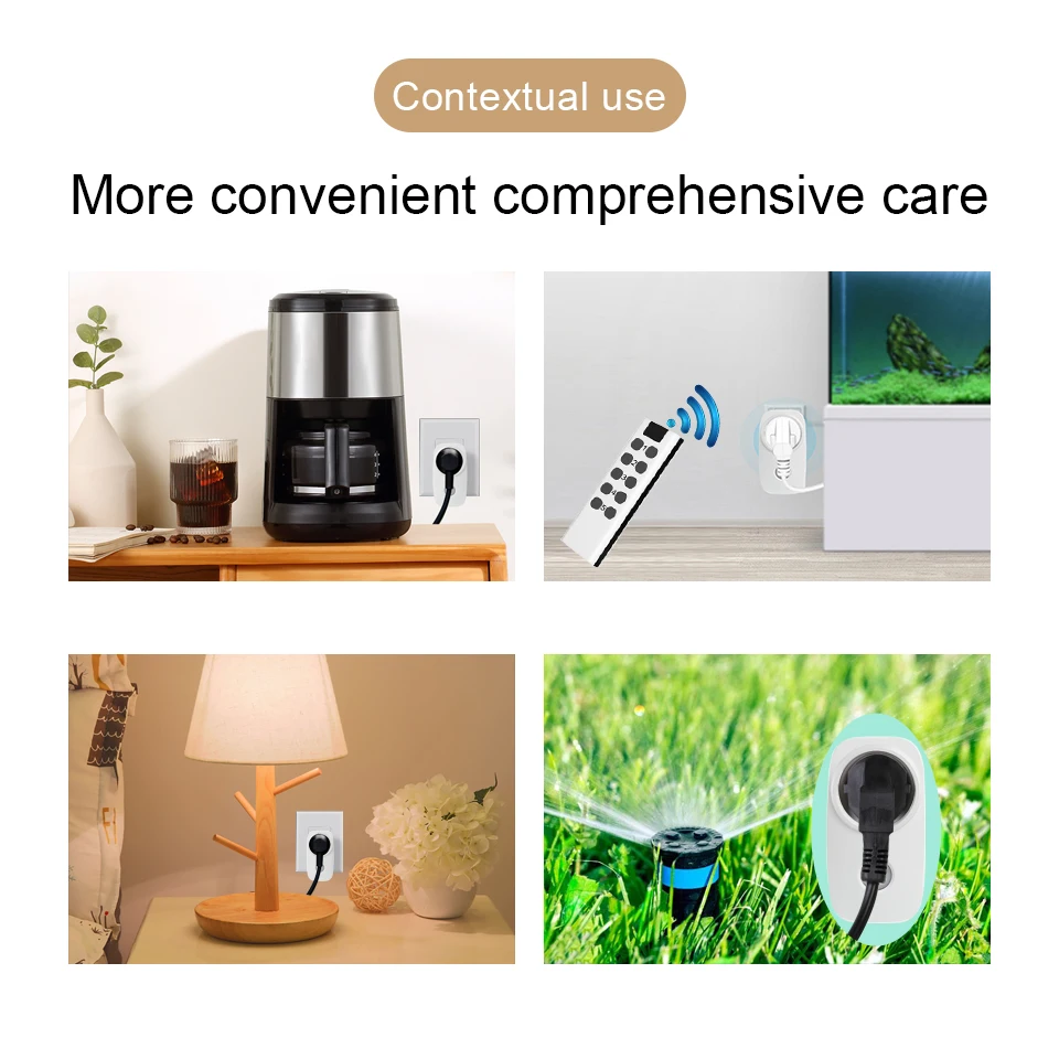 RF Wireless Remote Control Wall Socket 433Mhz Universal Smart Plug EU Power Outlet 16A 220V Controller Switch for Home Appliance