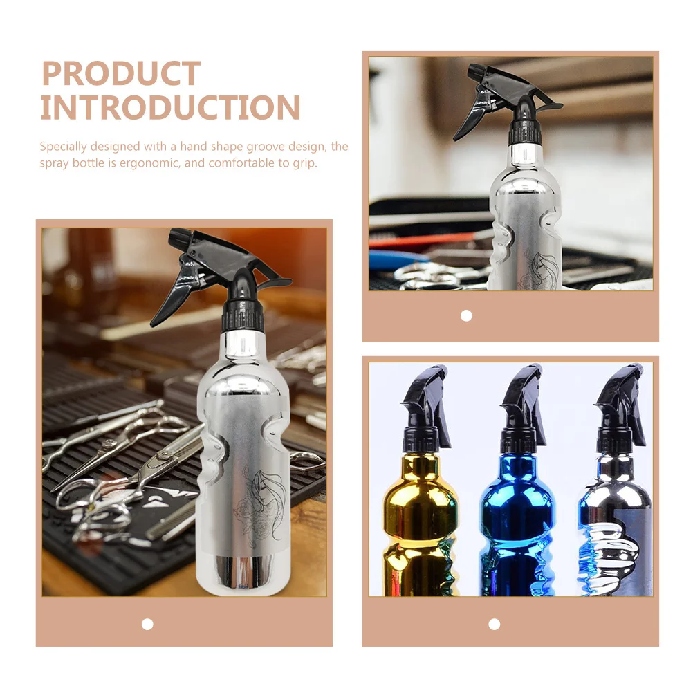 

Retro Empty Spray Bottle Premium Plastic Fine Mist Sprayer Ergonomic Hand Groove Design for Barbershop Gardening Hair Salon Use