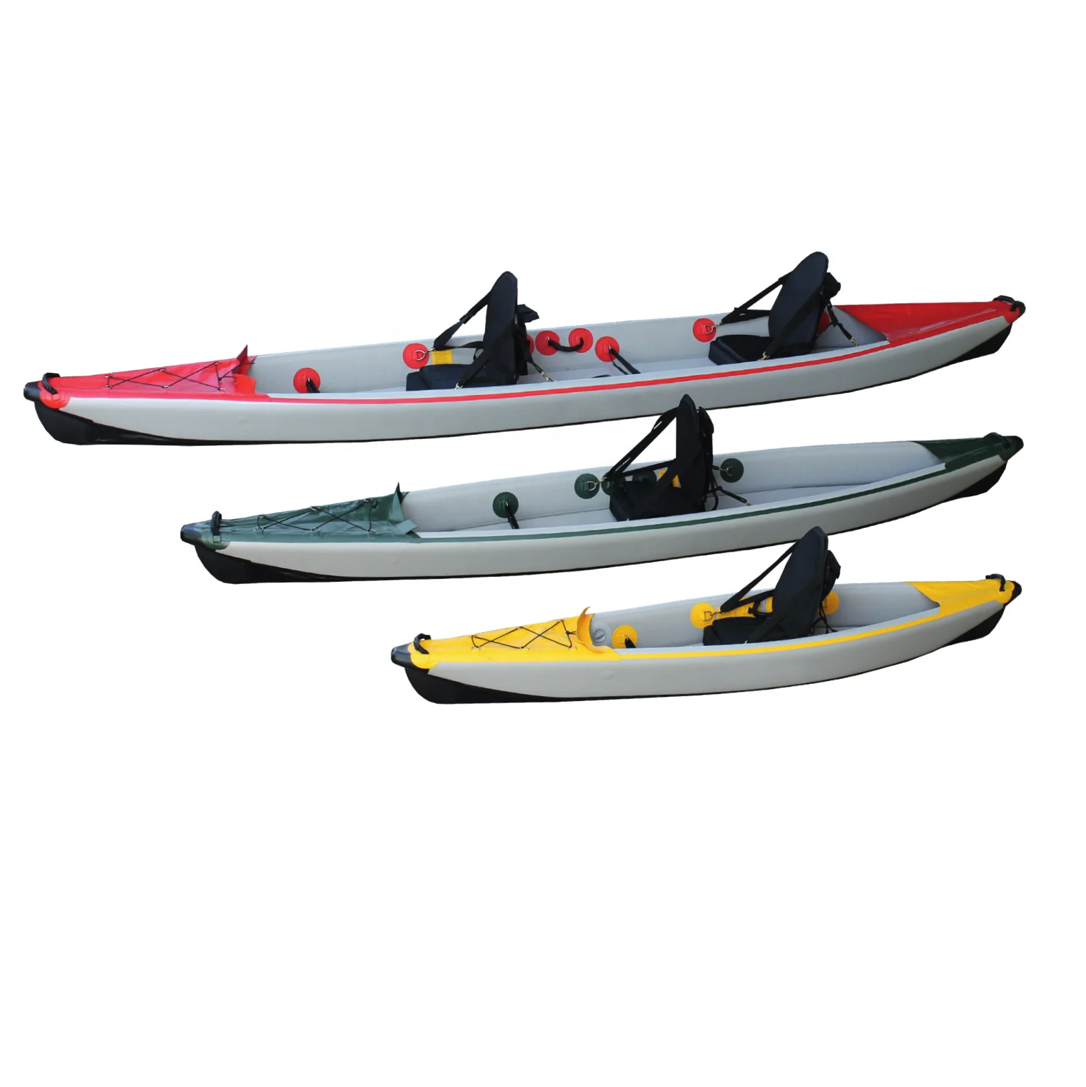 

2026 Single Person Water Drop Stitch Kayak Inflatable Fishing Kayak with Pedal