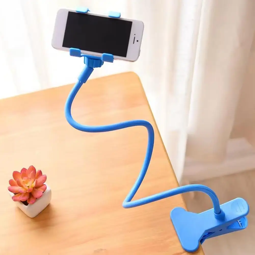Lazy Bracket Mobile Phone Holder Flexible Bed Desk Table Clip Adjustable 360 Degree Phone Bracket Smartphones Table Clip