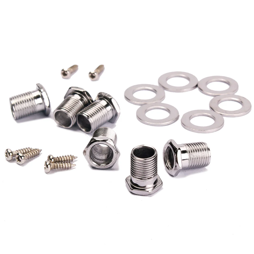 6 قطعة أوتاد ضبط سلسلة الجيتار شبه مغلقة للقيثارات الكهربائية الصوتية رؤوس آلة المستقبلون المهنية