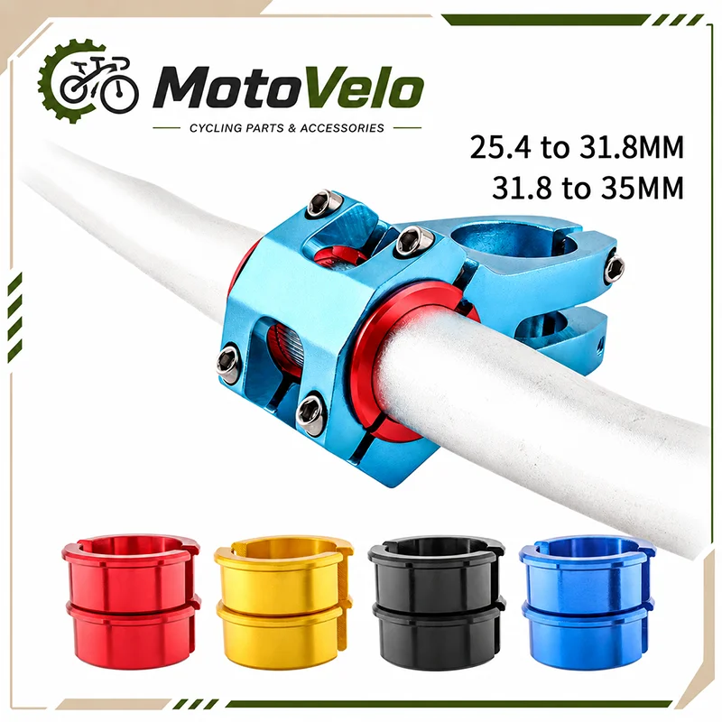 Bicycle Handlebar Shim Adapter 25.4 to 31.8mm 31.8 to 35mm Aluminum Alloy Stem Clamp Reducer Spacer MTB Road Bike