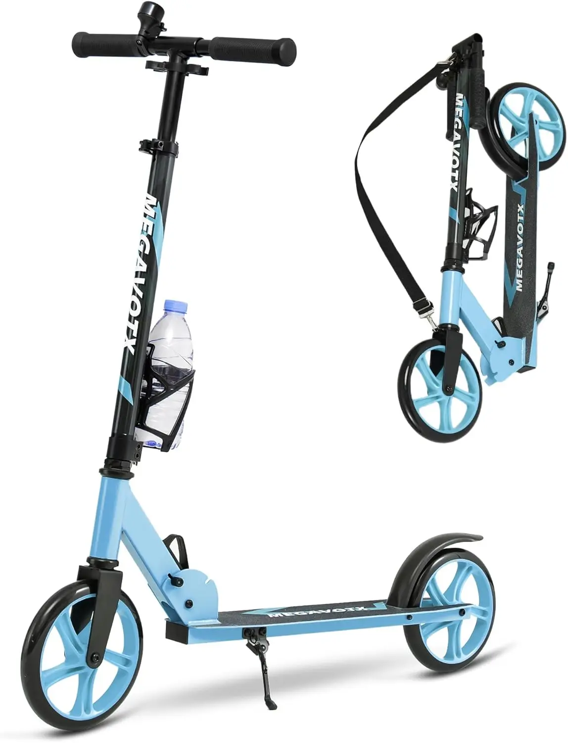 

Foldable Kick Scooter for All Ages - Adjustable Handlebar, LED Wheels, 220lb Capacity, Perfect for Commuting & Outdoor Fun