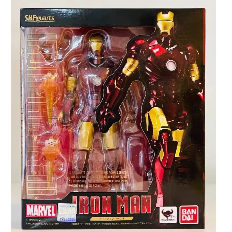 

Brand new in stock original BandaiSHF IronMan MK3 manual model assembled toys collection ornaments holiday gifts and decorations