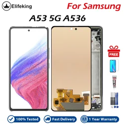 LCD For Samsung Galaxy A53 5G LCD Display Frame Touch Screen Digitizer Assembly For Samsung A536 A536B A536U Screen Replacement