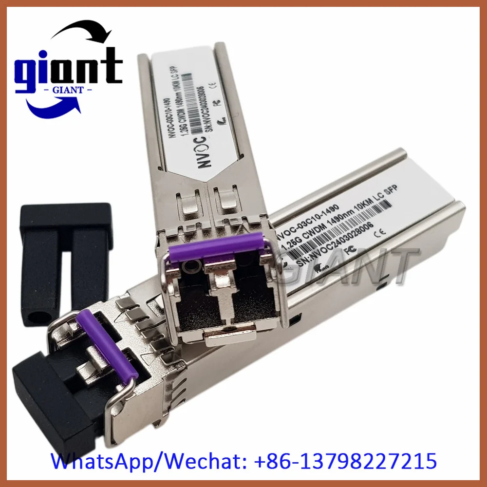 2Pcs/Lot! 1.25Gbps CWDM SFP+ 10km 1470nm-1610nm DFB DOM Duplex LC SMF Module Compatible with Cisco/Mikrotik Code