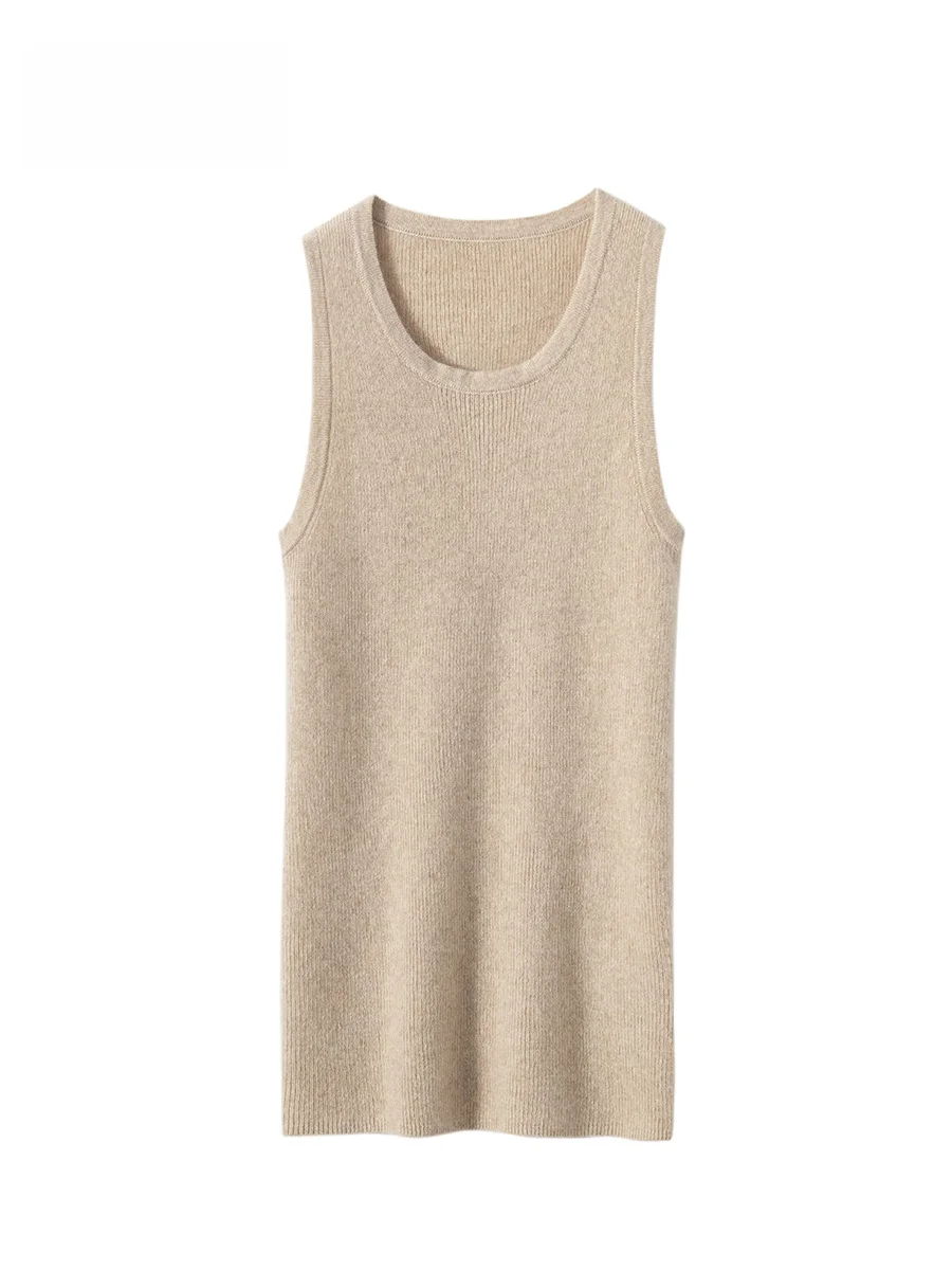 

Новый женский свитер Camere на осень-зиму, 100% чистый камери, цветной, с круглым вырезом, универсальный...