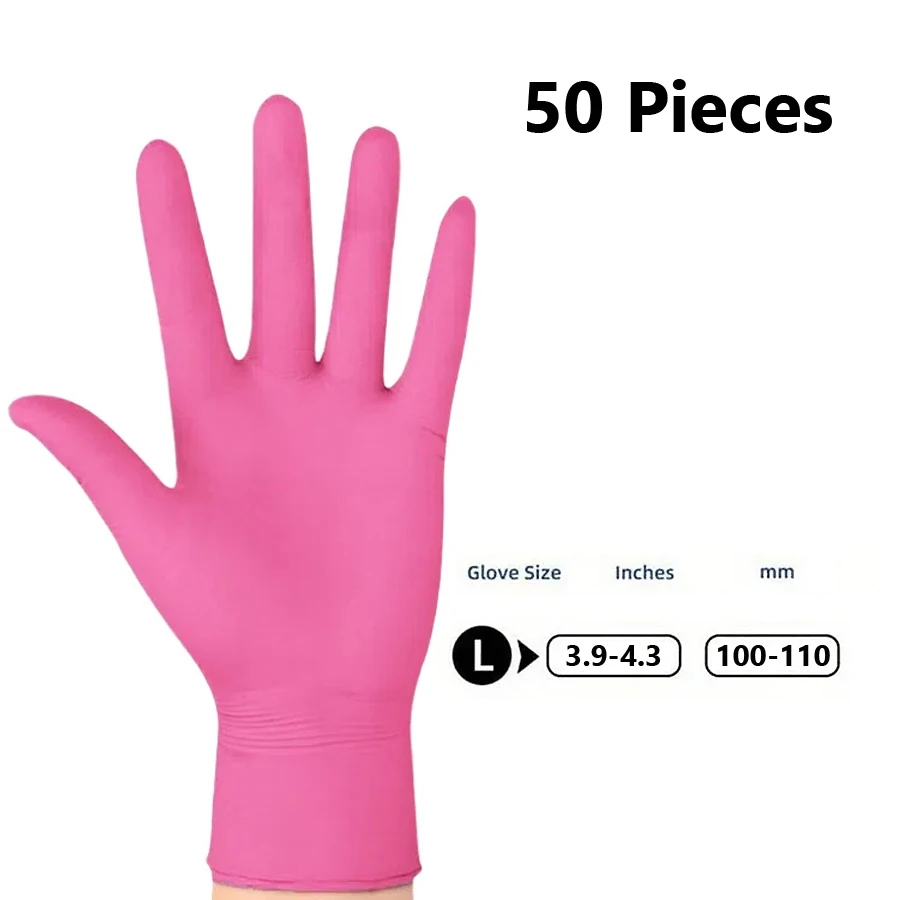 20/50 Stück Einweg-Nitrilhandschuhe, latexfrei, für Nagelpflege, Friseurarbeiten, Tattoo-Vorbereitung und Reinigungswerkzeuge für Salons. – Detail 18