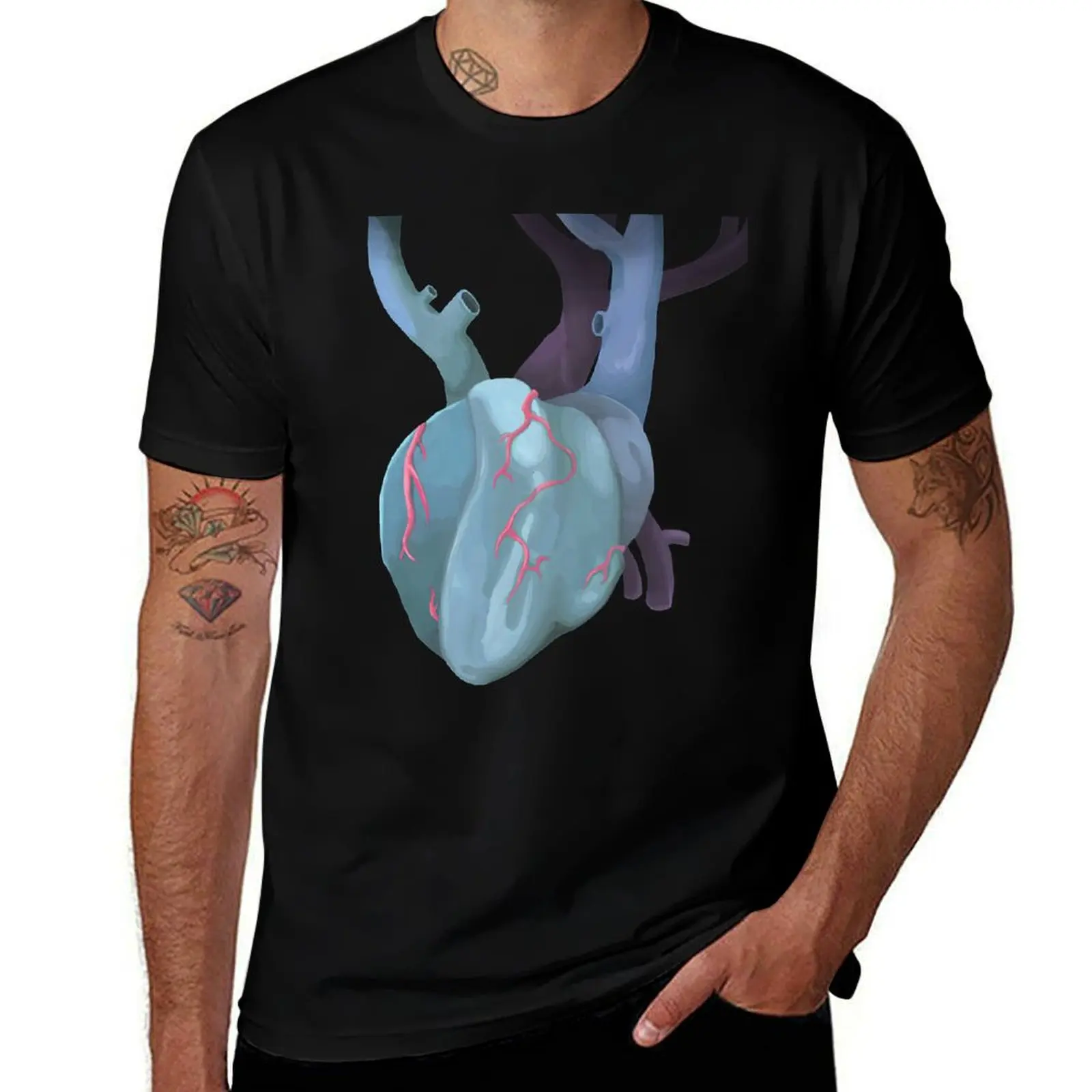 Corrupt Heart T-Shirt Casual Basic Short Sleeve T-Shirt