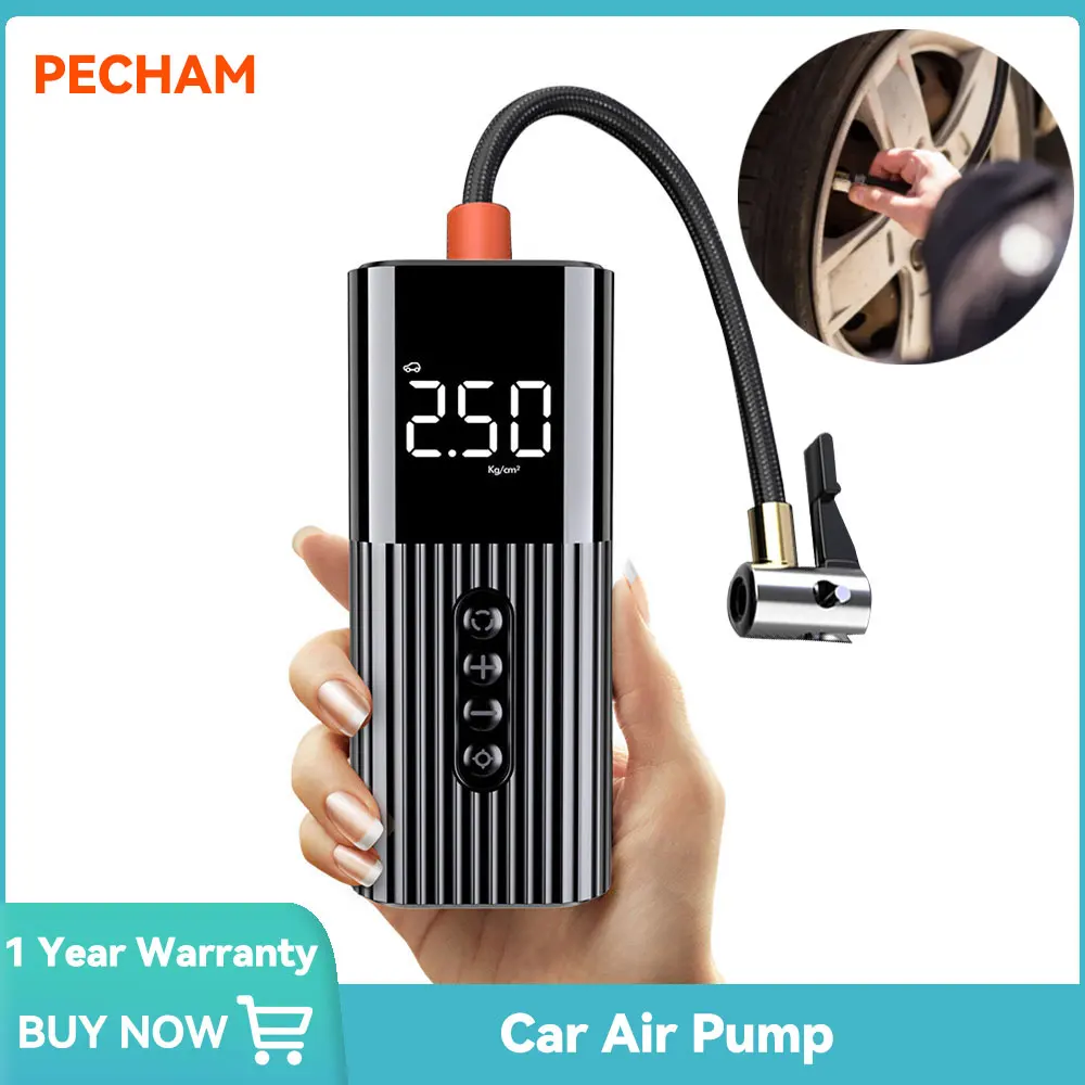 

Handheld Air Compressor Wireless Inflatable Pump Portable Air Pump Tire Inflator Digital for Car Bicycle Electric Tire Inflator