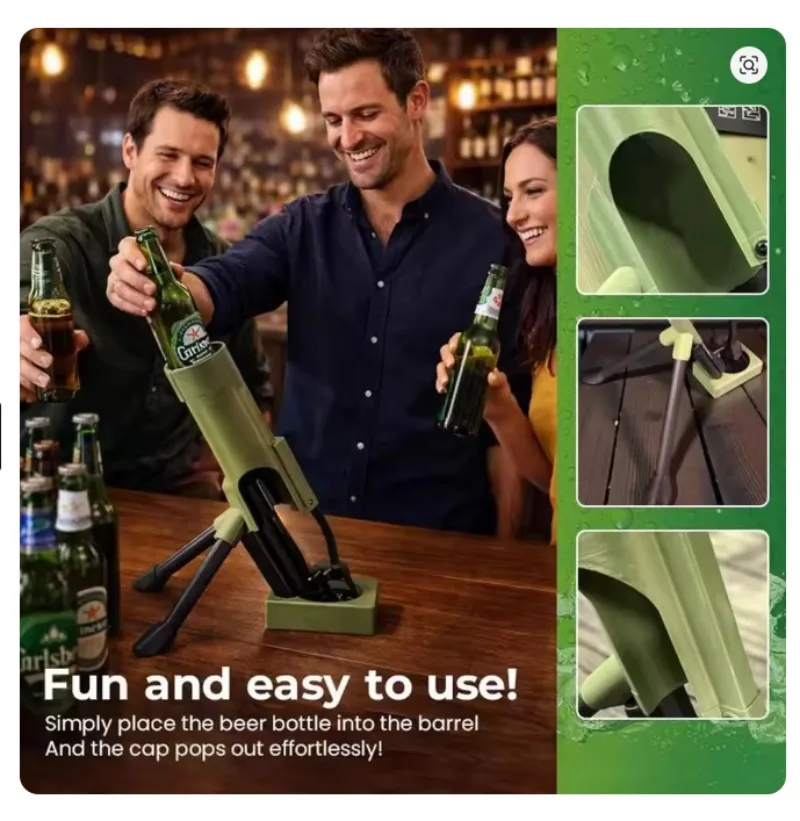 Beer Opener Mortar Shaped Creative Portable Decor for Home Bar Kitchen Party Daily Use