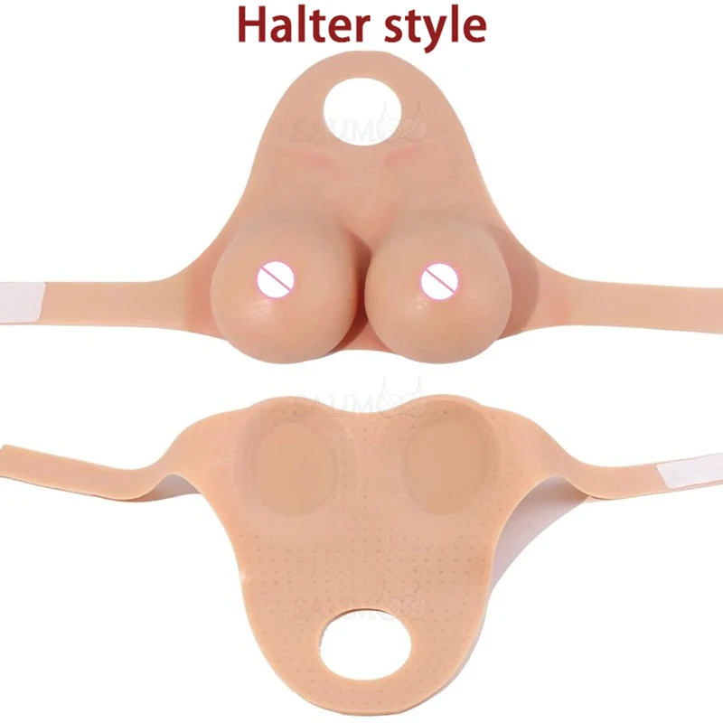 Slinky Fake Breasts Cosplay Fake Female Silicone Breast Forms Prosthesis With Nipples Wear Male Drag Chest Large Fake Breasts