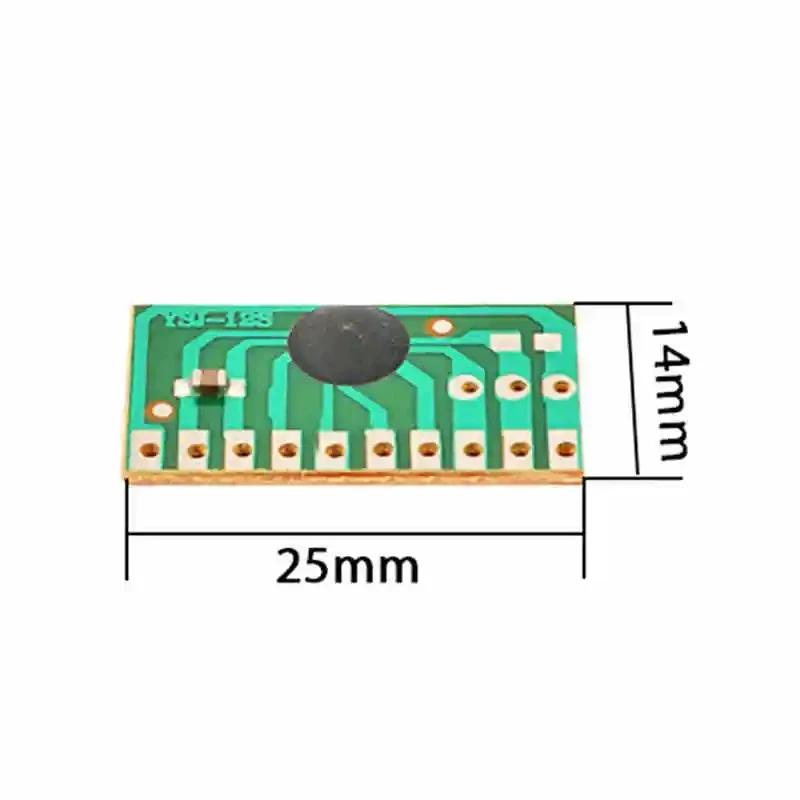 1PCS 12 children\'s songs, music module YSJ-12S dual tone 12 English music with LED scintillation module