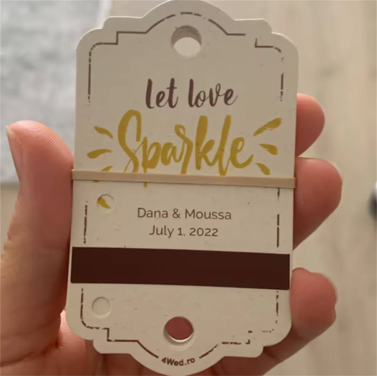 50pcs Let love sparkle! Personalized TAGS for your sparklers