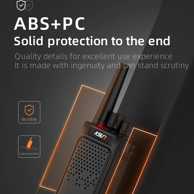 KSUN X26 Woki Toki هيكل من سبائك الألومنيوم مقاوم للسقوط VOX 400-470 ميجا هرتز 5 كجم 8 كجم راديو جهاز الاتصال المشي للدليل السياحي #4