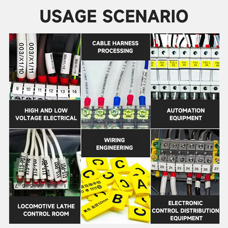 C-280T PVC Wire Heat Shrinkable Tube Cable ID Marking Printer Thermal Paper Pipe Casing Tube Drivepipe Printing Label Maker