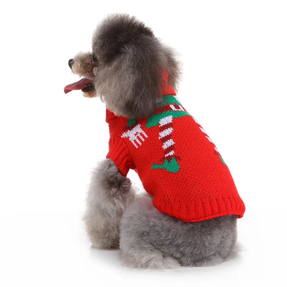 

Pet Christmas Clothes Clown Pattern Dog Sweater Warm Adorable Costume for Small Dogs Walking Jogging Outdoor Party Photo 2Xl