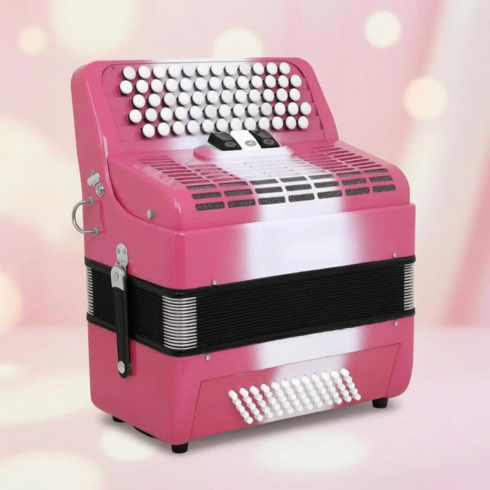 62-Key 60-Bass Button Accordion Non-Slip Keys 62 Key 60 Bass Accordion Beginner-Friendly Musical Instrument for Artists, Music