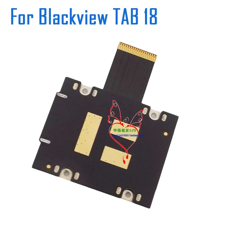 Original New Blackview TAB 18 SIM card holder small board With Transfer Cable flex FPC Accessories For Blackview TAB 18 Tablet