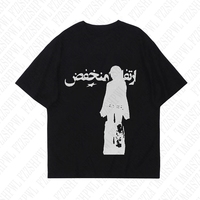 Short Sleeve Top Harajuku cartoon Graphic Print Casual Hip Hop Men Clothes Y2K Cotton T-shirt High Street Loose O-Neck Fashion