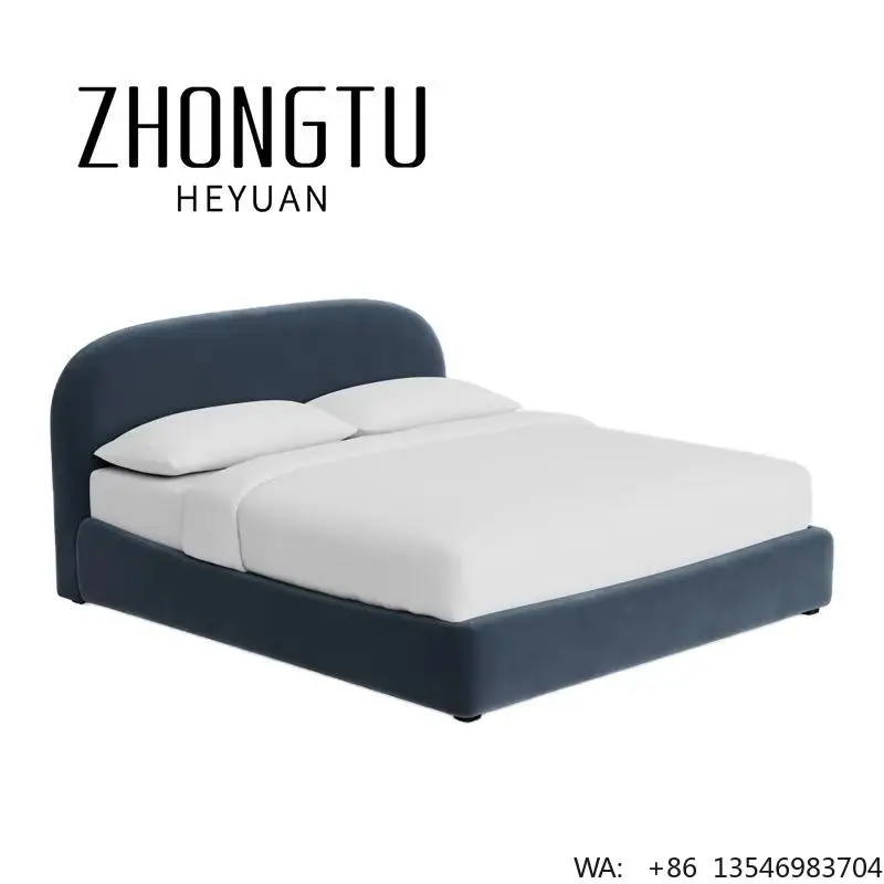 French Retro Wrought Iron Bed Frame 1.5m 1.8m Light Luxury White Small Apartment Kids Bedroom Furniture