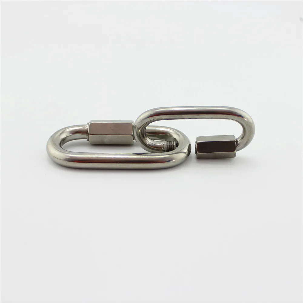 5 Pieces Carabiner Quick Link Lock Ring Hook Spring Loaded Gate Snap M5 M6 M7 M8 For Hammock Camping