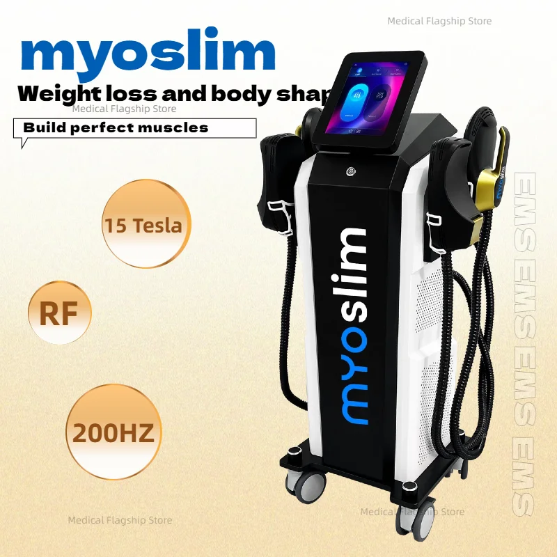 

MYOslim Neo 15TSL 6000W Nova HI-EMT Body Sculpture Muscle Machine Weight Infrared Heat Electromagnetic