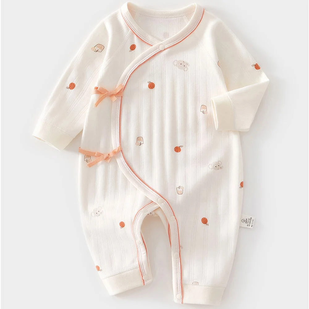 Newborn Baby Girl Clothes Hospital Baby Boy Romper Long Sleeve 100% Cotton 0 6 Months Unisex Baby Jumpsuit